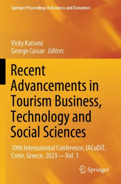 Book cover of: Recent Advancements in Tourism Business, Technology and Social Sciences