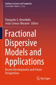 Book cover of: Fractional Dispersive Models and Applications