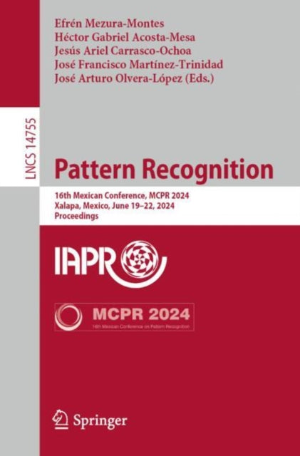 Book cover of: Pattern Recognition. By: Efrén Mezura-Montes