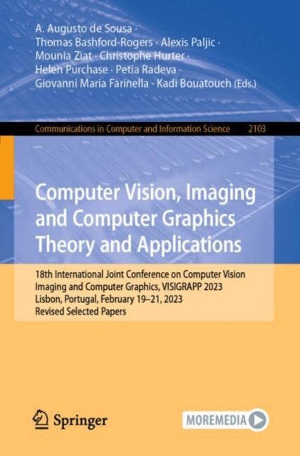 Computer Vision, Imaging and Computer Graphics Theory and Applications