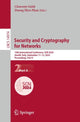 Book cover of: Security and Cryptography for Networks. By: Clemente Galdi