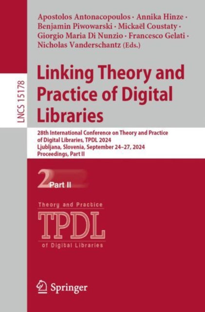 Book cover of: Linking Theory and Practice of Digital Libraries. By: Apostolos Antonacopoulos