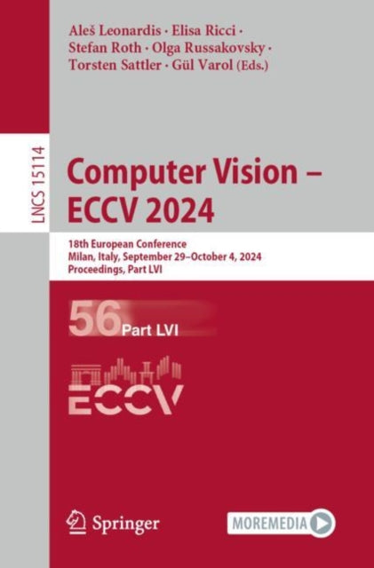 Book cover of: Computer Vision – ECCV 2024. By: Ales Leonardis
