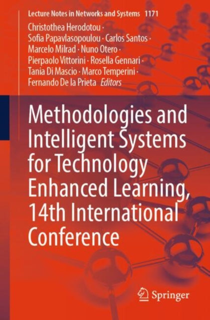 Book cover of: Methodologies and Intelligent Systems for Technology Enhanced Learning, 14th International Conference. By: Christothea Herodotou