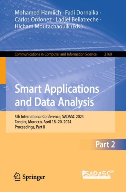 Book cover of: Smart Applications and Data Analysis. By: Mohamed Hamlich