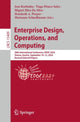 Book cover of: Enterprise Design, Operations, and Computing. By: José Borbinha