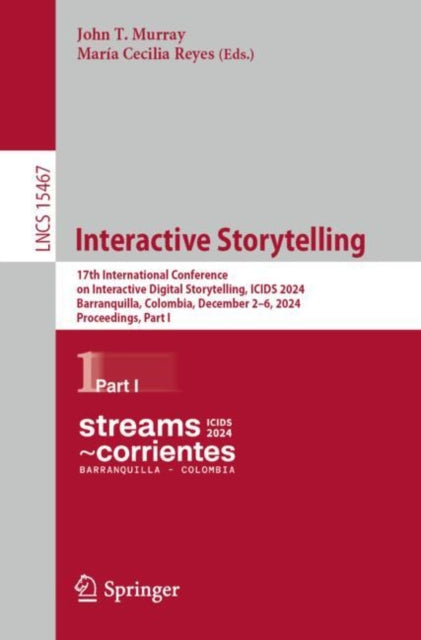 Book cover of: Interactive Storytelling. By: John T. Murray