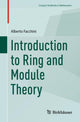 Book cover of: Introduction to Ring and Module Theory. By: Alberto Facchini