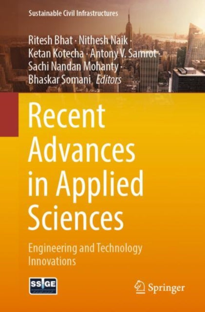 Book cover of: Recent Advances in Applied Sciences. By: Ritesh Bhat