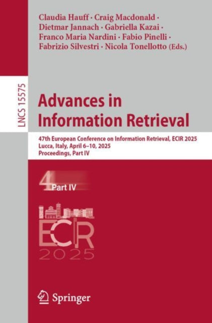 Book cover of: Advances in Information Retrieval