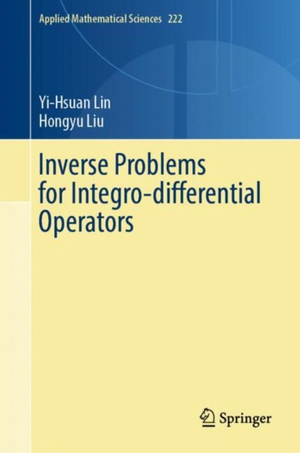 Book cover of: Inverse Problems for Integro-differential Operators