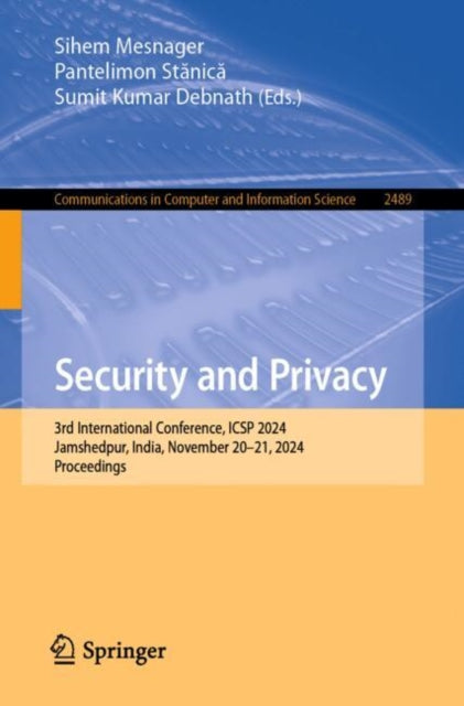 Book cover of: Security and Privacy