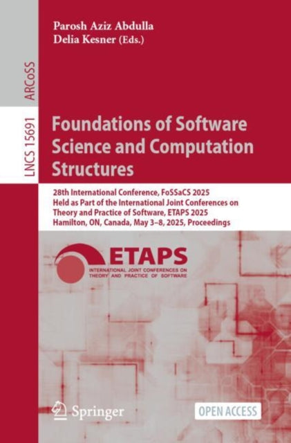 Book cover of: Foundations of Software Science and Computation Structures