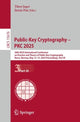 Book cover of: Public-Key Cryptography – PKC 2025