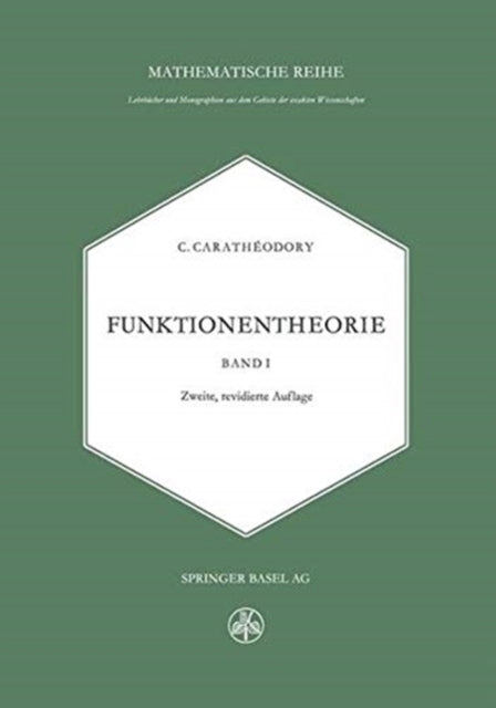 Book cover of: Funktionentheorie. By: C. Caratheodory