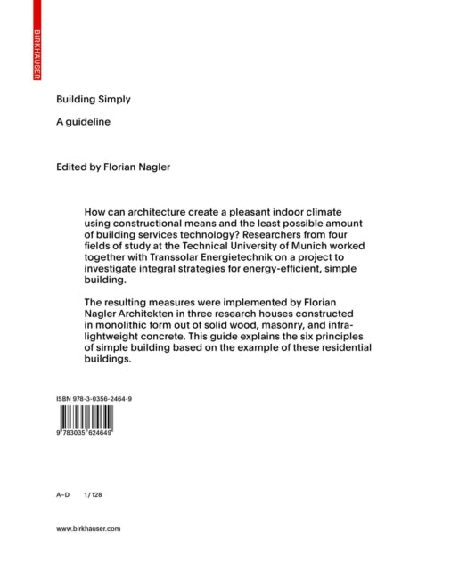 Book cover of: Building Simply. By: Florian Nagler
