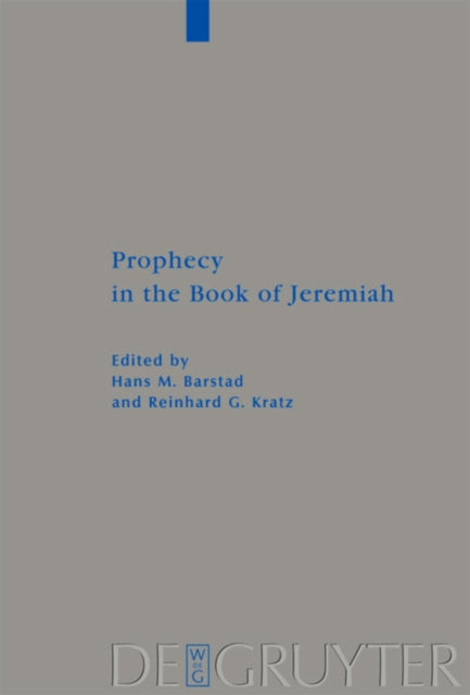 Book cover of: Prophecy in the Book of Jeremiah