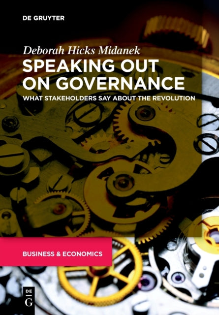 Book cover of: Speaking Out on Governance. By: Deborah Hicks Midanek