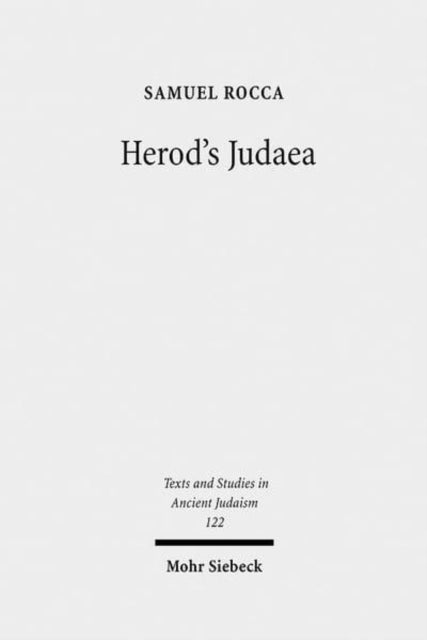Book cover of: Herod's Judaea. By: Samuel Rocca