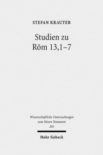 Book cover of: Studien zu Rom 13,1-7. By: Stefan Krauter