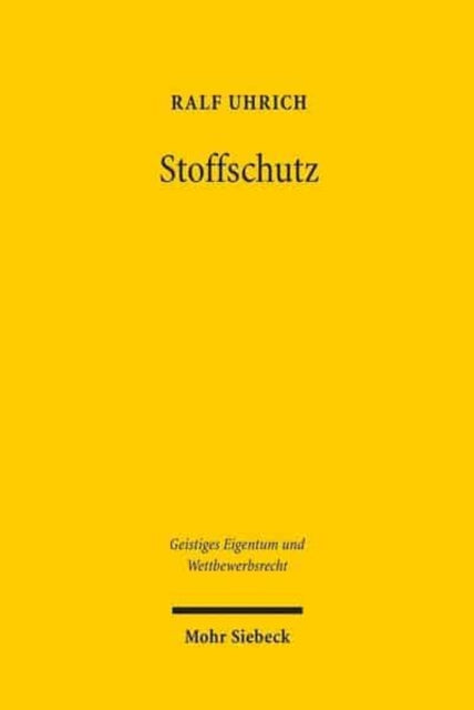 Book cover of: Stoffschutz. By: Ralf Uhrich