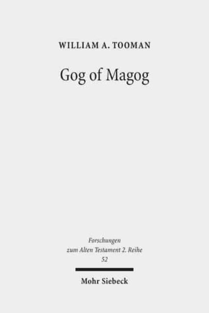Book cover of: Gog of Magog. By: William A. Tooman