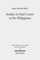 Book cover of: Studies in Paul's Letter to the Philippians. By: Hans Dieter Betz
