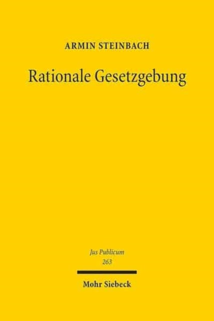 Book cover of: Rationale Gesetzgebung. By: Armin Steinbach