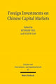 Book cover of: Foreign Investments on Chinese Capital Markets. By: Rüdiger Veil
