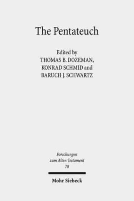 Book cover of: Pentateuch. By: Thomas B. Dozeman