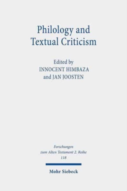 Philology and Textual Criticism