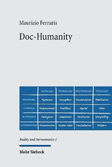 Book cover of: Doc-Humanity. By: Maurizio Ferraris