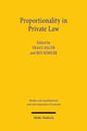 Book cover of: Proportionality in Private Law. By: Franz Bauer