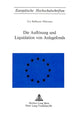 Book cover of: Die Aufloesung und Liquidation von Anlagefonds. By: Urs Balthasar Mätzener