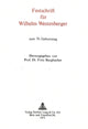 Book cover of: Festschrift fuer Wilhelm Westenberger