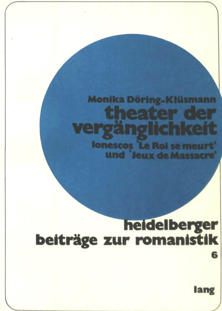 Book cover of: Theater der Vergaenglichkeit