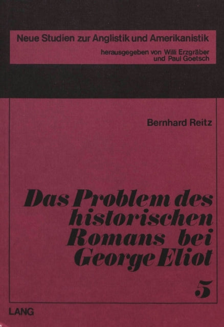 Book cover of: Das Problem des historischen Romans bei George Eliot