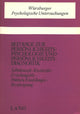 Book cover of: Beitraege zur Persoenlichkeitspsychologie und Persoenlichkeitsdiagnostik. By: Ernst G. Wehner