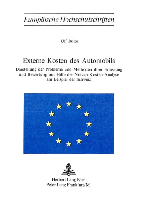 Book cover of: Externe Kosten des Automobils