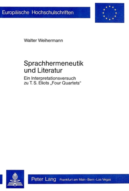 Book cover of: Sprachhermeneutik und Literatur