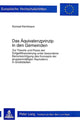 Book cover of: Das Aequivalenzprinzip in den Gemeinden. By: Konrad Kentmann