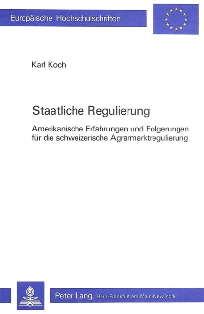 Book cover of: Staatliche Regulierung. By: Karl Koch