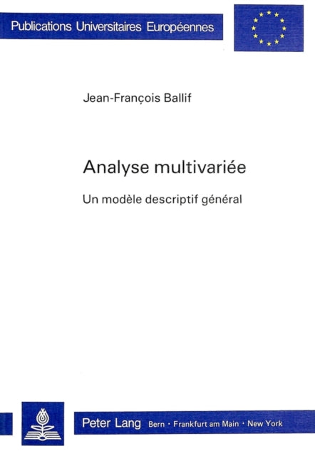 Book cover of: Analyse multivariee