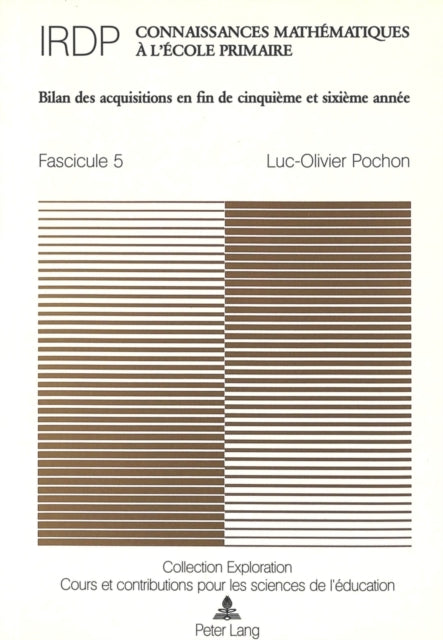 Book cover of: Connaissances mathematiques a l'ecole primaire. By: Luc-Olivier Pochon