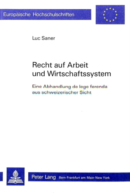 Book cover of: Recht auf Arbeit und Wirtschaftssystem