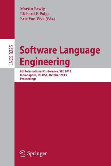 Book cover of: Software Language Engineering. By: Martin Erwig
