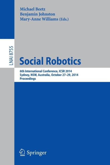 Book cover of: Social Robotics. By: Michael Beetz