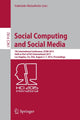 Book cover of: Social Computing and Social Media. By: Gabriele Meiselwitz