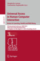 Book cover of: Universal Access in Human-Computer Interaction. Access to Learning, Health and Well-Being. By: Margherita Antona
