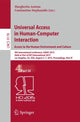 Book cover of: Universal Access in Human-Computer Interaction. Access to the Human Environment and Culture. By: Margherita Antona